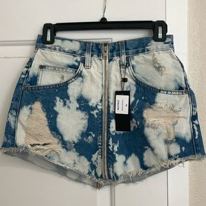 CARMAR Mini denim skirt